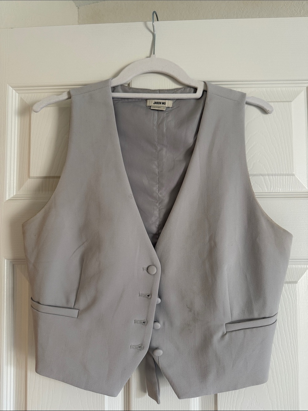 Jason Wu Light Gray Tailored Women's Vest